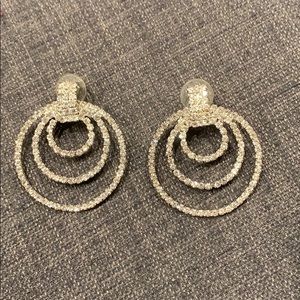 Super blingy rhinestone hoops